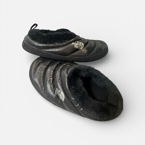 The North Face Black Nuptse Quilted Mules-small women’s, NWOT